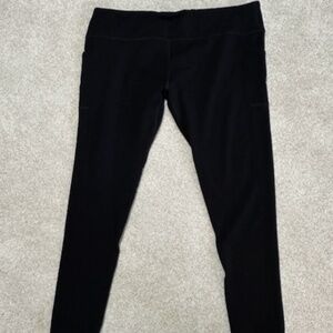 WoolX Piper Pocket Merino Wool Heavyweight Leggings Womens 2X Black EUC